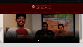What Uchicago.edu website looked like in 2020 (4 years ago)