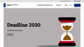 What Undp.org website looked like in 2020 (4 years ago)