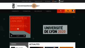 What Univ-lyon1.fr website looked like in 2020 (4 years ago)