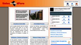What Universidadperu.com website looked like in 2020 (4 years ago)