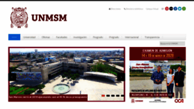 What Unmsm.edu.pe website looked like in 2020 (4 years ago)