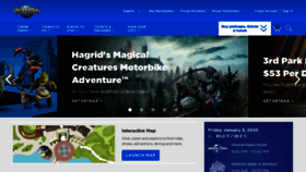 What Universalorlando.com website looked like in 2020 (4 years ago)