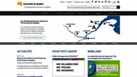 What Uquebec.ca website looked like in 2020 (4 years ago)