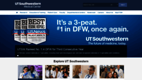 What Utsouthwestern.edu website looked like in 2020 (4 years ago)
