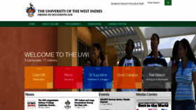 What Uwi.edu website looked like in 2020 (4 years ago)