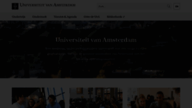 What Uva.nl website looked like in 2020 (4 years ago)