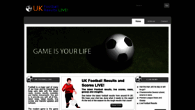 What Uklivefootballresults.co.uk website looked like in 2020 (4 years ago)