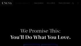 What Uncsa.edu website looked like in 2020 (5 years ago)