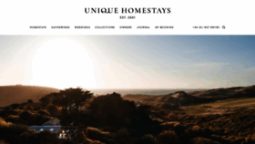 What Uniquehomestays.com website looked like in 2020 (4 years ago)