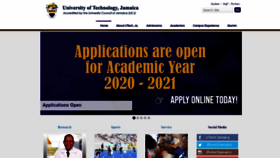 What Utech.edu.jm website looked like in 2020 (4 years ago)