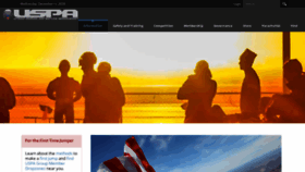 What Uspa.org website looked like in 2020 (4 years ago)