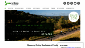 What Ukcyclingevents.co.uk website looked like in 2020 (4 years ago)