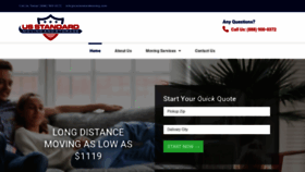 What Usstandardmoving.com website looked like in 2020 (4 years ago)