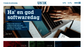 What Unik.dk website looked like in 2020 (4 years ago)