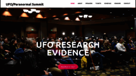 What Ufosummit.com website looked like in 2020 (4 years ago)