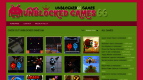 What Unblocked66.games website looked like in 2020 (4 years ago)