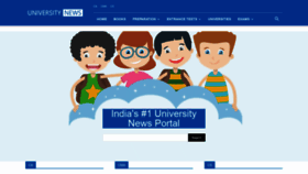 What Universitynews.in website looked like in 2020 (4 years ago)