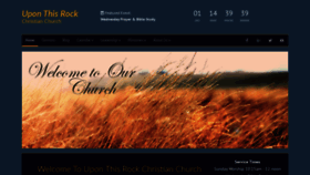 What Uponthisrockchristianchurch.org website looked like in 2020 (4 years ago)