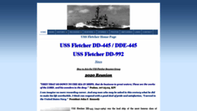 What Ussfletcher.org website looked like in 2020 (4 years ago)