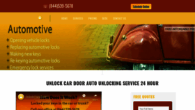 What Unlockcarsdoor.com website looked like in 2020 (4 years ago)