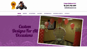 What Uniqueballoon.com website looked like in 2020 (4 years ago)