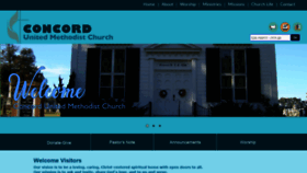 What Umcconcord.org website looked like in 2020 (4 years ago)