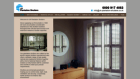 What Uk-plantation-shutters.co.uk website looked like in 2020 (4 years ago)