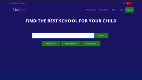 What Uniformapp.in website looked like in 2020 (4 years ago)