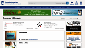 What Uppsalatorget.se website looked like in 2020 (4 years ago)