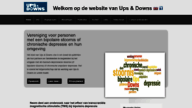 What Upsendowns.be website looked like in 2020 (4 years ago)