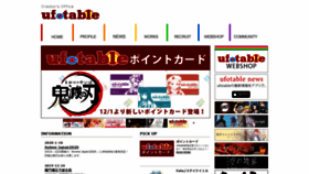 What Ufotable.com website looked like in 2020 (4 years ago)