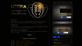 What Utopia-game.com website looked like in 2020 (4 years ago)