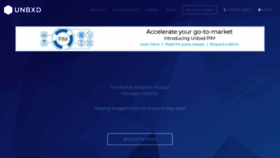 What Unbxd.io website looked like in 2020 (4 years ago)