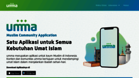 What Umma.id website looked like in 2020 (4 years ago)