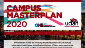What Uclanmasterplan.co.uk website looked like in 2020 (5 years ago)