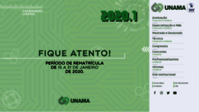 What Unama.br website looked like in 2020 (5 years ago)