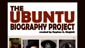 What Ubuntubiographyproject.com website looked like in 2020 (4 years ago)