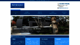 What Umezawa-denki.com website looked like in 2020 (4 years ago)