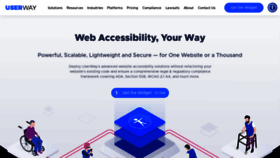 What Userway.org website looked like in 2020 (4 years ago)