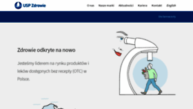 What Uspzdrowie.pl website looked like in 2020 (4 years ago)