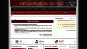 What Uandina.edu.pe website looked like in 2020 (4 years ago)