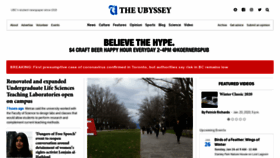 What Ubyssey.ca website looked like in 2020 (4 years ago)