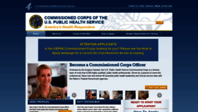 What Usphs.gov website looked like in 2020 (4 years ago)