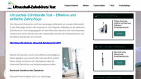 What Ultraschallzahnbuerstetest.net website looked like in 2020 (4 years ago)