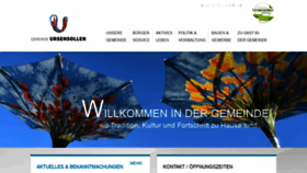What Ursensollen.de website looked like in 2020 (4 years ago)
