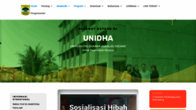 What Unidha.ac.id website looked like in 2020 (4 years ago)