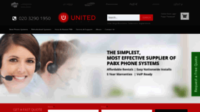 What Unitedtelecoms.net website looked like in 2020 (4 years ago)