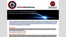 What Uccabuseenforcement.org website looked like in 2020 (4 years ago)