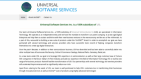What Universalsoftwareservices.com website looked like in 2020 (4 years ago)