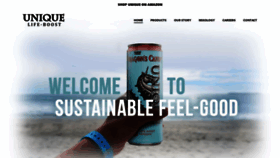 What Uniqueenergydrink.com website looked like in 2020 (4 years ago)